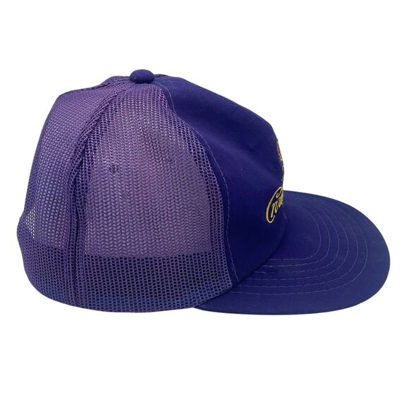 Vintage Crown Royal Embroidered Sportsman Trucker Snapback Trucker Hat - Picture 3 of 6